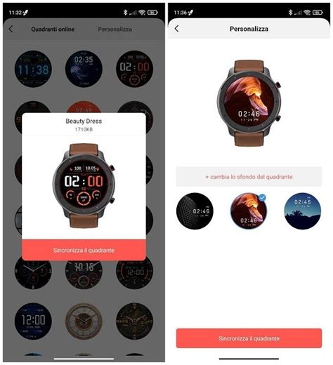 Come cambiare sfondo su smartwatch .